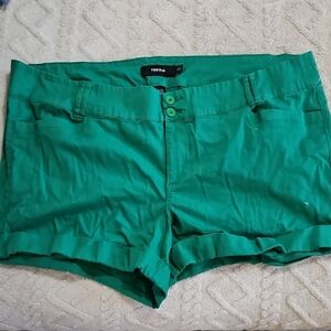 Torrid High Waist Green Shorts Size 26
